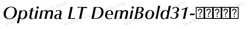 Optima LT DemiBold31字体转换